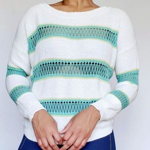 Knitted striped sweater